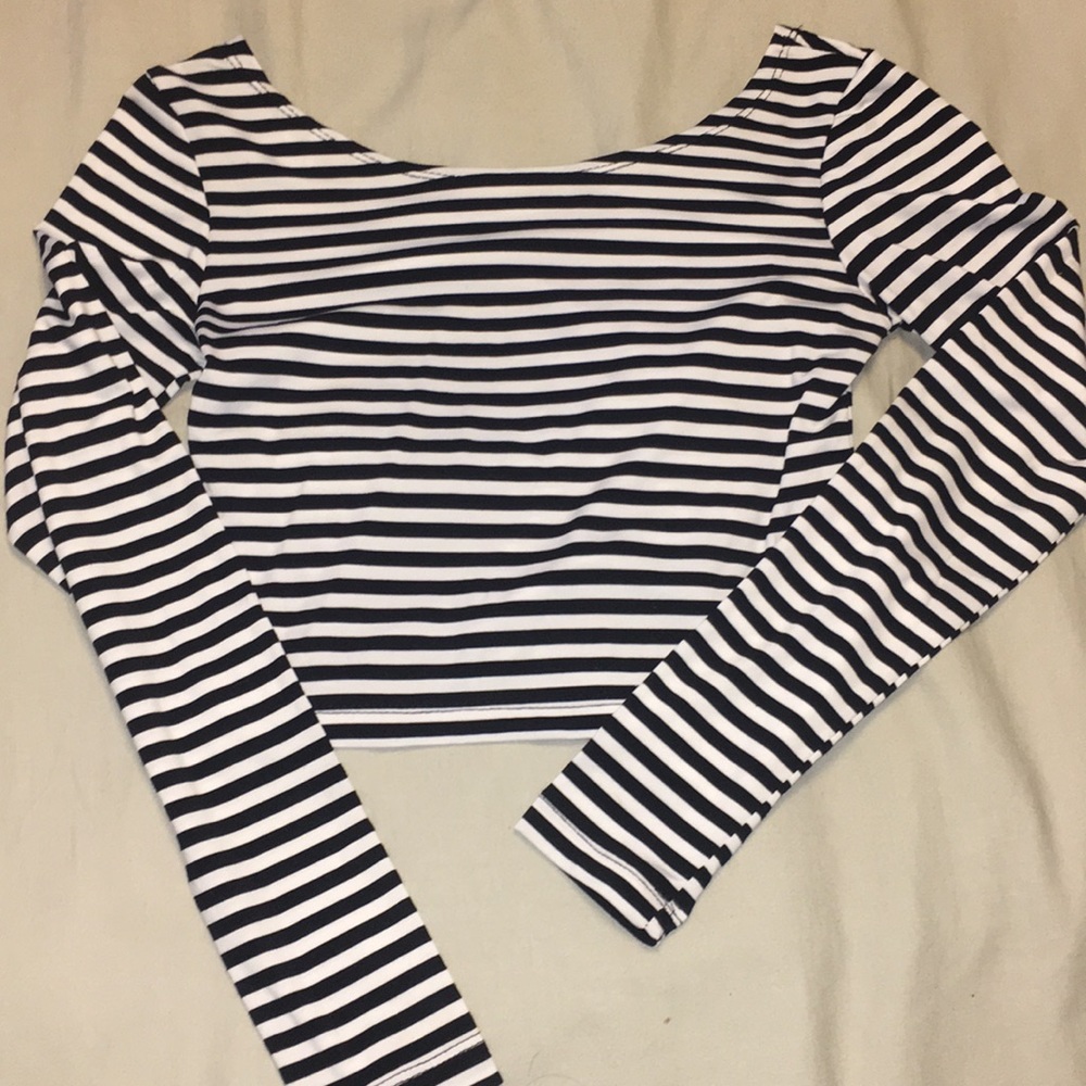 Striped crop top